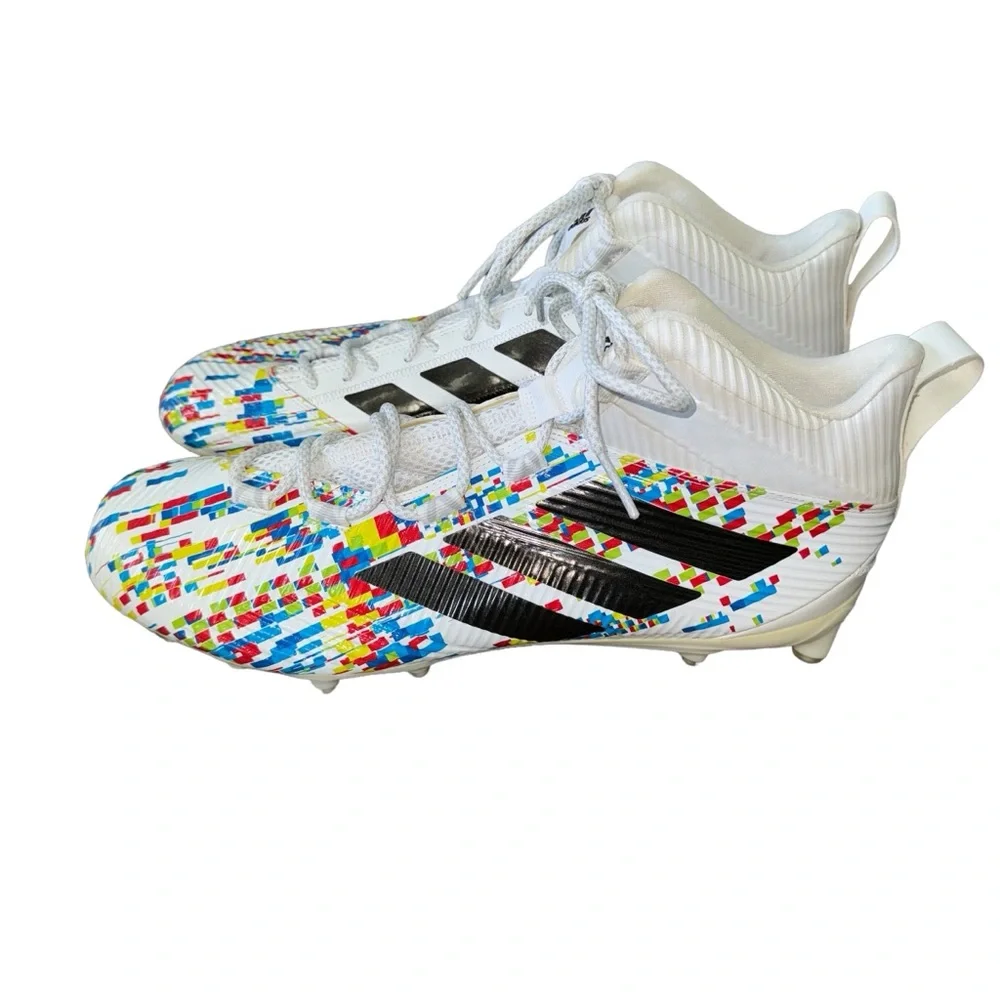 EUC ADIDAS Freak Football Soccer White/multi Color Size 15 CLU 600001 ART EE4667